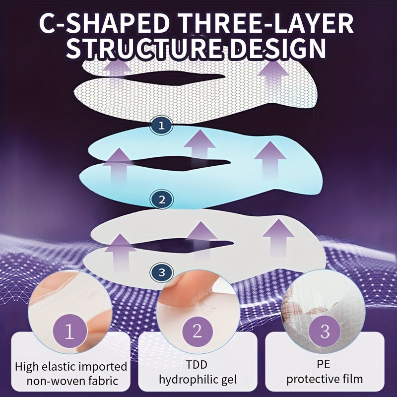 Circulationg Shape Night Sleeping Eye Mask, Moisturizing & Refining Pores, Firming Under Eye Skin, Contains Pure Natural Ingredients Effective Fine Lines, Eye Bag, Dark Circles And