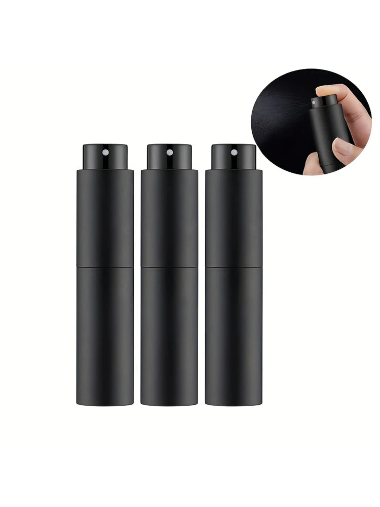 10 ml Travel Perfume Sprayer, Refillable Cologne Container, Empty Dispenser Sprayer for Mini Sprayer Size (Black