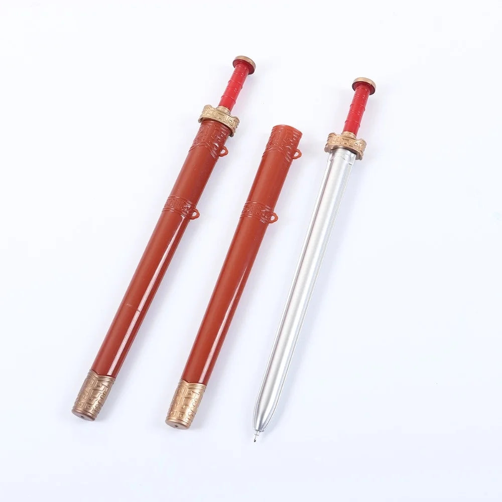 1 Piece Cute Creative Stationery Sword Gel Pen Black 0.38mm School Office Supplies Chinese Style Vintage Weapon pretty lovely