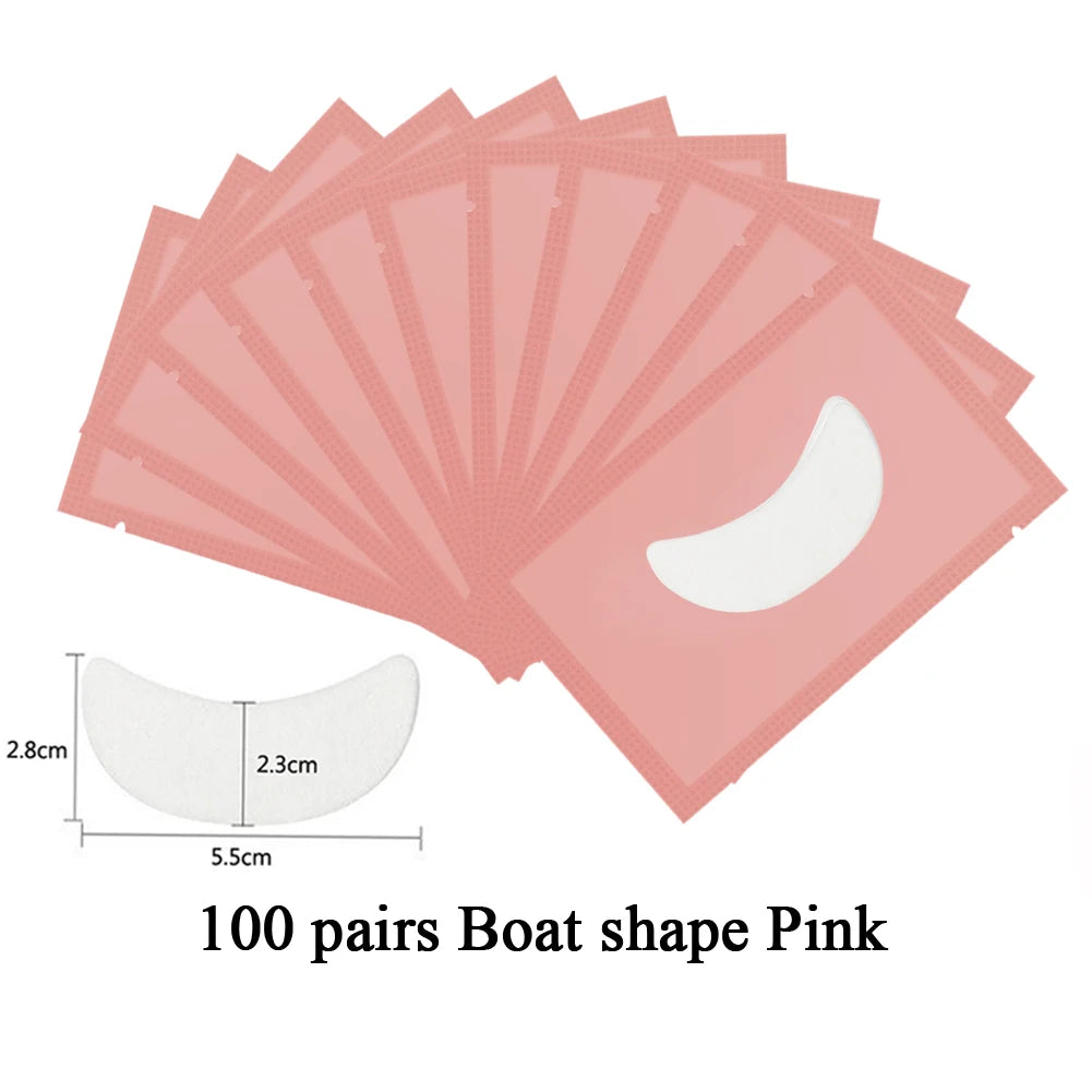 100pairs Eyelashes Under Eye Patches For Eyelash Extension Lint free Grafted Eye Pads Patch Paper Sticker Makeup Tools