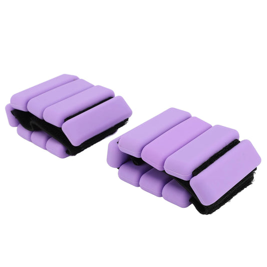 1Pair 2lb Wrist Ankle Weights Silicone Wearable Workout Weights for Exercise Running Fitness Leg Weights Wrist Weights