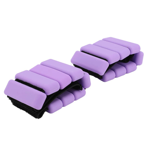 1Pair 2lb Wrist Ankle Weights Silicone Wearable Workout Weights for Exercise Running Fitness Leg Weights Wrist Weights