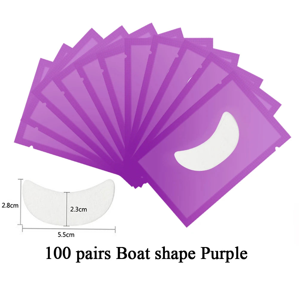 100pairs Eyelashes Under Eye Patches For Eyelash Extension Lint free Grafted Eye Pads Patch Paper Sticker Makeup Tools