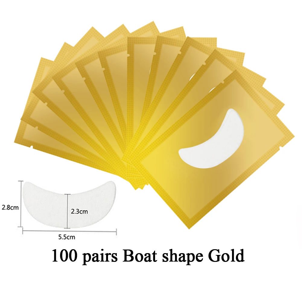 100pairs Eyelashes Under Eye Patches For Eyelash Extension Lint free Grafted Eye Pads Patch Paper Sticker Makeup Tools