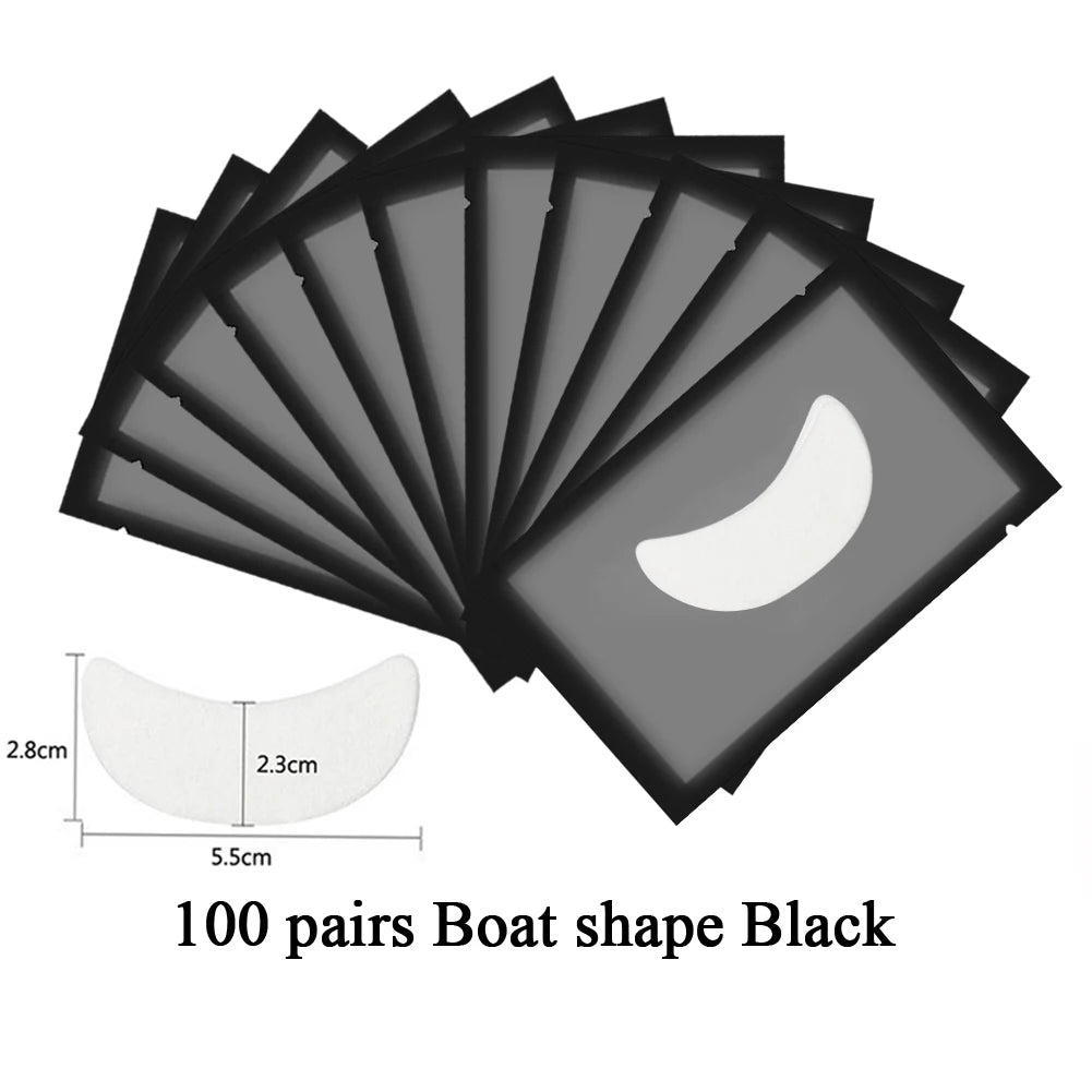 100pairs Eyelashes Under Eye Patches For Eyelash Extension Lint free Grafted Eye Pads Patch Paper Sticker Makeup Tools